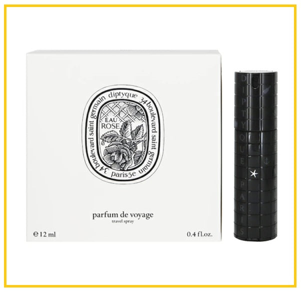 DIPTYQUE EAU ROSE EAU DE PARFUM TRAVEL SPRAY (STAINED CELLOPHANE) 12ML