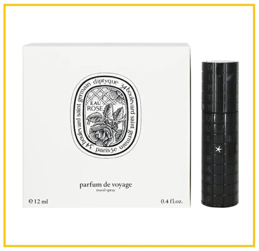 DIPTYQUE EAU ROSE EAU DE PARFUM TRAVEL SPRAY (STAINED CELLOPHANE) 12ML