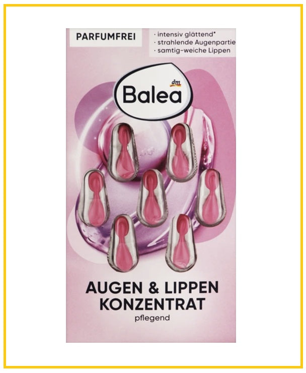 BALEA Brightening &amp; Lips Concentrate 7 PIECES (Pink)