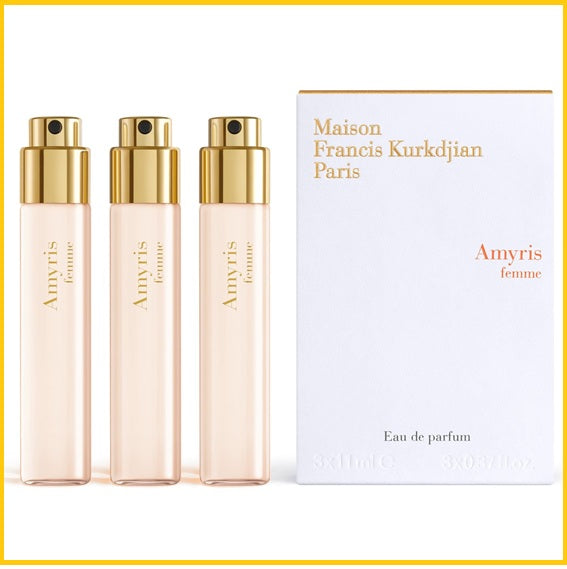 MAISON FRANCIS KURKDJIAN 庫爾吉安阿米瑞斯女士香水旅行替換三支套裝 MFK AMYRIS FEMME EDP TRAVEL REFILLS DUO SET 11ML X3