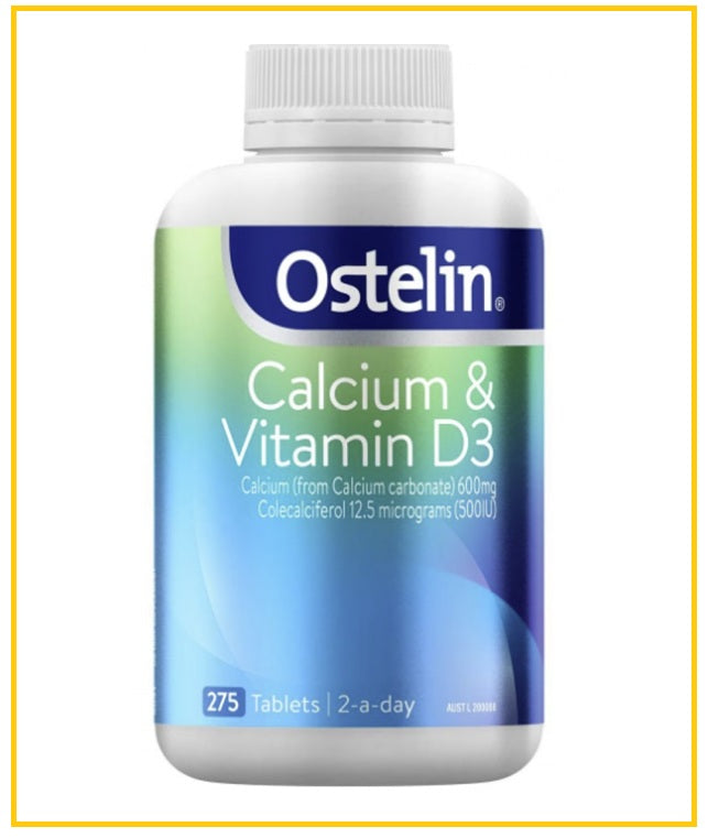 OSTELIN 澳洲奧斯特林成人維他命D+鈣片275片 CALCIUM & VITAMIN D3 275 TABLETS