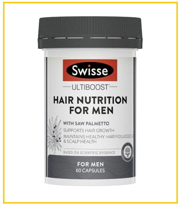 SWISSE Men's Hair Nutrition Capsules 60 Capsules