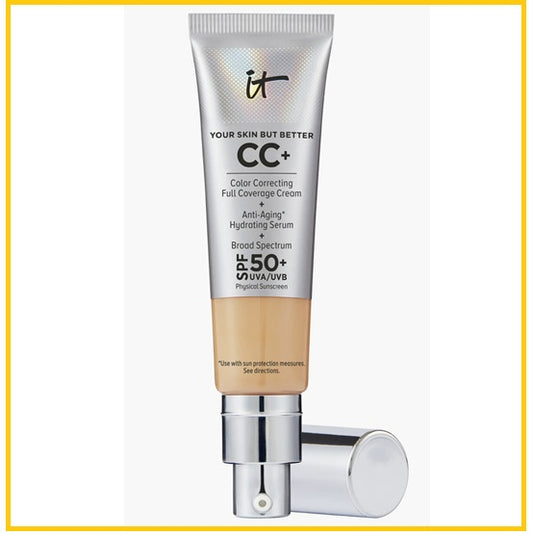 IT COSMETICS CC+ COLOR CORRECTING FULL COVERAGE CREAM SPF 50 #MEDIUM TAN 32ML