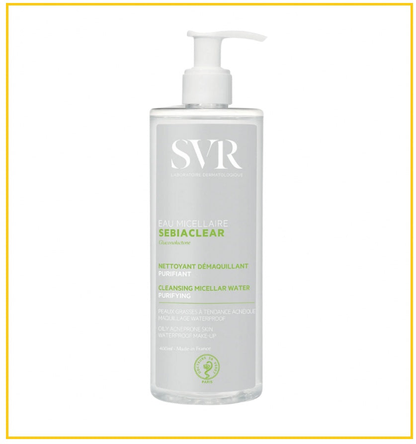 SVR 舒唯雅果酸控油卸妝水 SEBIACLEAR EAU MICELLAIRE PURIFYING CLEANSING WATER 400ML