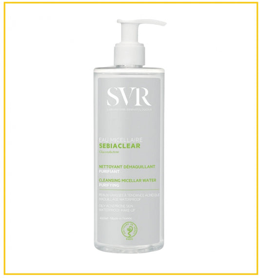 SVR 舒唯雅果酸控油卸妝水 SEBIACLEAR EAU MICELLAIRE PURIFYING CLEANSING WATER 400ML