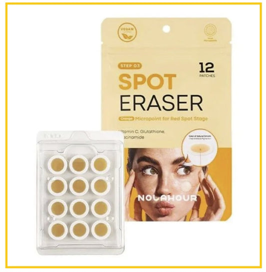 NOLAHOUR Vegan Microneedle Acne Patch for Pustules 12 Patches SPOT ERASER ORANGE STEP 03 12 PATCHES