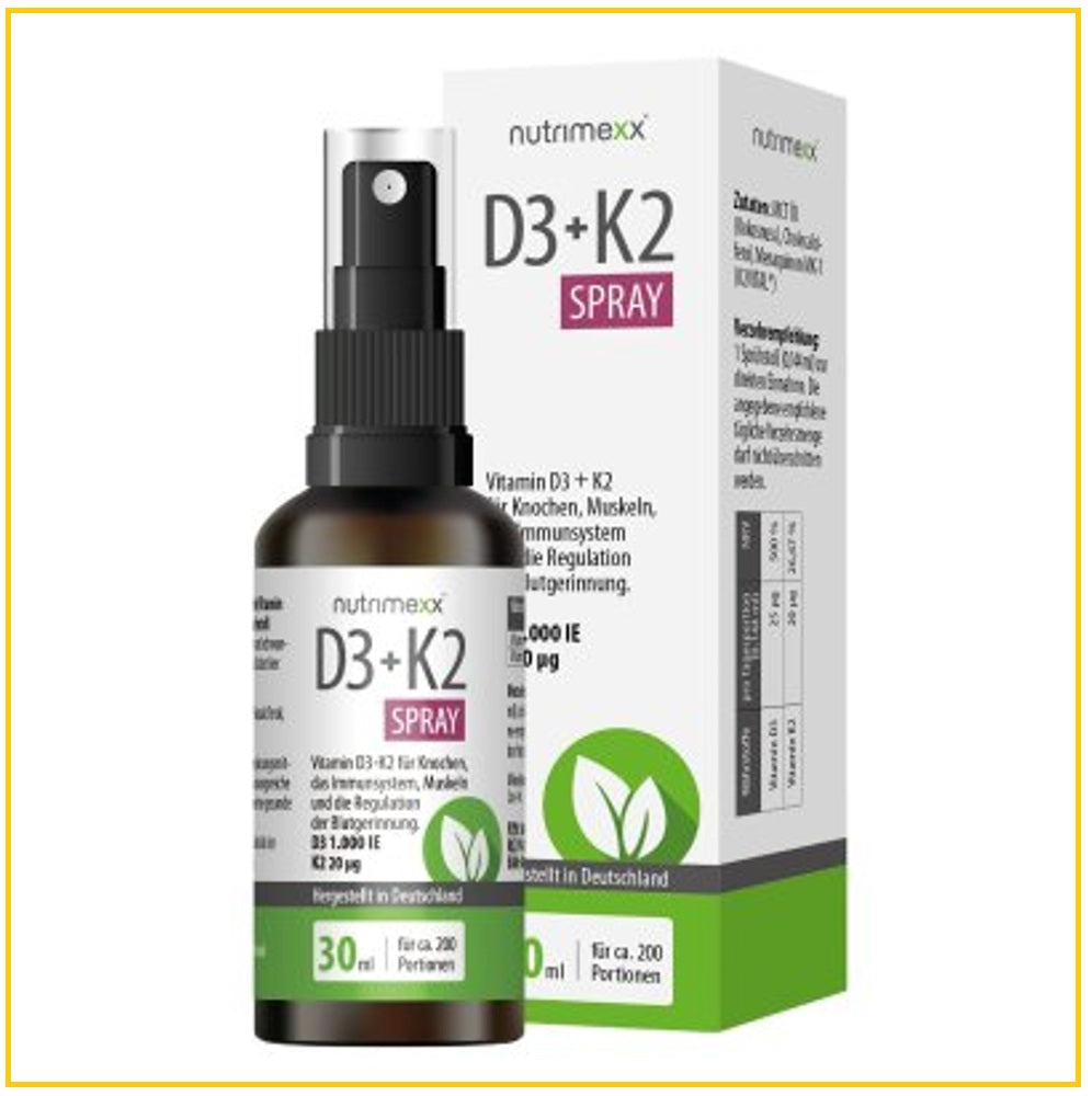 NUTRIMEXX 幽萃美D3K2雙重補鈣口腔噴劑 VITAMIN D3+K2 SPRAY 30ML