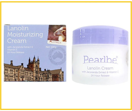 PEARLBE 藍花楹VE綿羊油保濕面霜 LANOLIN CREAM WITH HYALURONIC ACID & VITAMIN A 100G