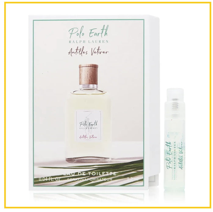 RALPH LAUREN 拉夫勞倫地球安的列斯香根草香水小樣 POLO EARTH ANTILLES VETIVER EDT 1.2ML