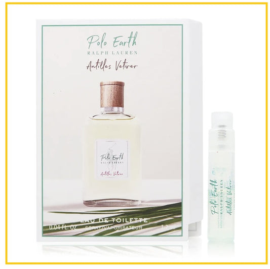 RALPH LAUREN 拉夫勞倫地球安的列斯香根草香水小樣 POLO EARTH ANTILLES VETIVER EDT 1.2ML