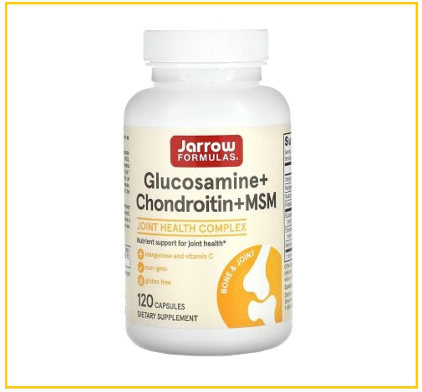 JARROW 傑諾氨糖軟骨素維骨力加強版 GLUCOSAMINE + CHONDROITIN + MSM 120 CAPSULES