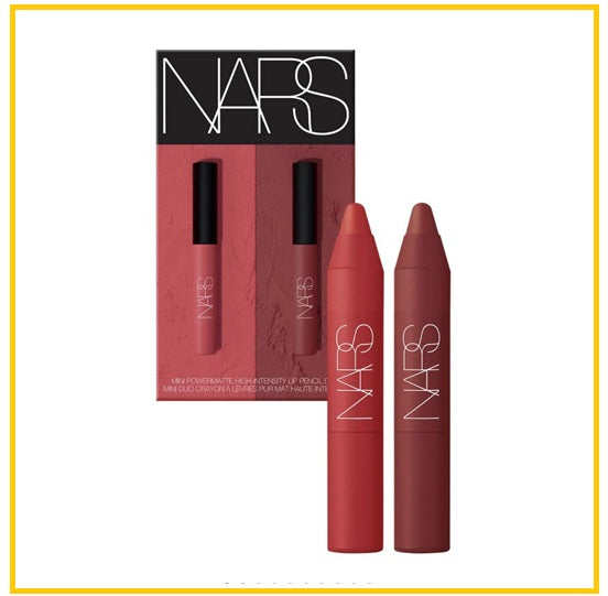 NARS 納斯唇膏筆兩件套裝 MINI POWERMATTE HIGH-INTENSITY LIP PENCIL DUO SET (#132 DANGON GIRL + #185 CRUELLA) 1.6G X2