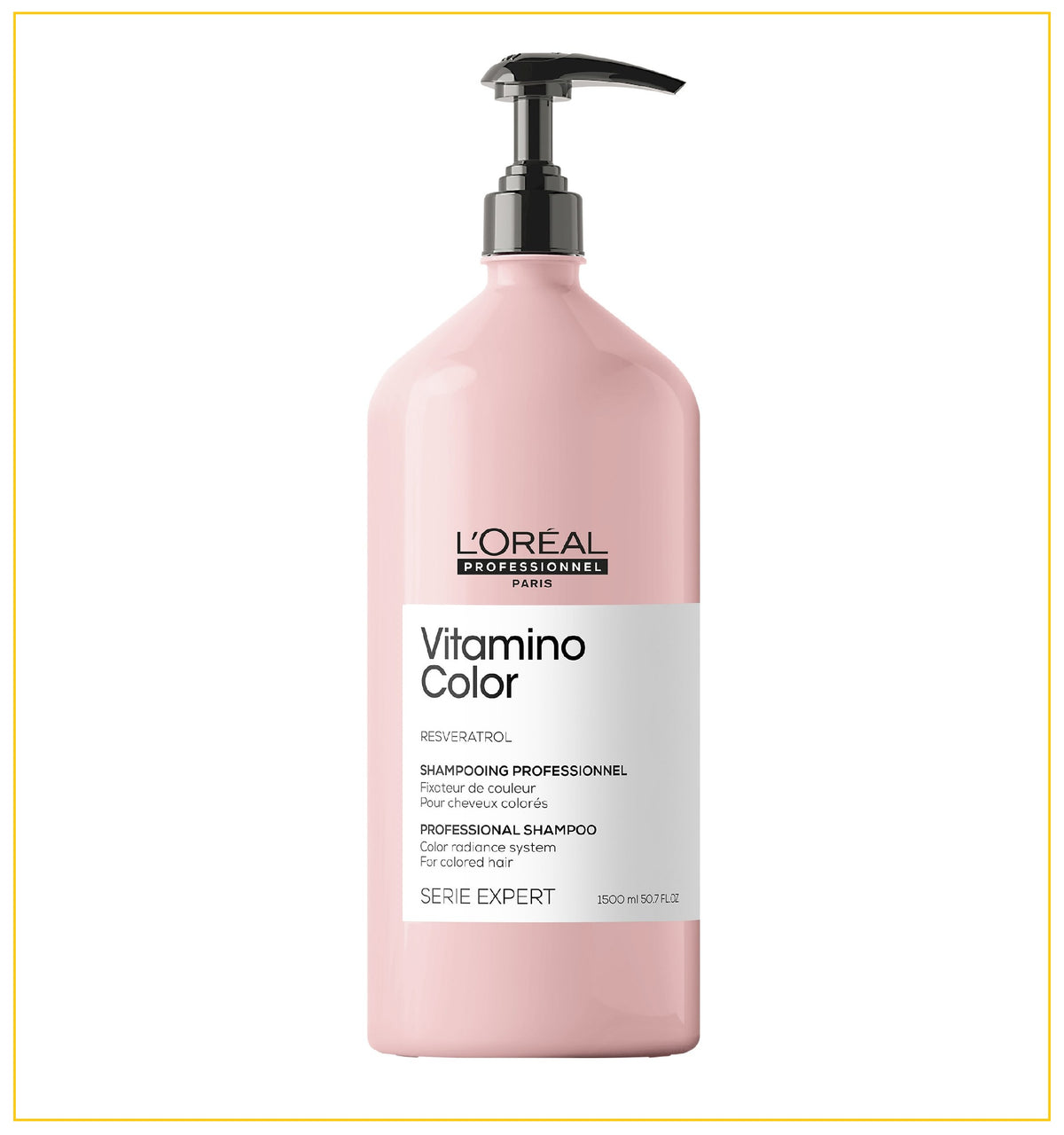 L'OREAL PROFESSIONNEL 歐萊雅護色蜜桃瓶洗髮精 VITAMINO COLOR SHAMPOO FOR COLOR-TREATED HAIR 1500ML