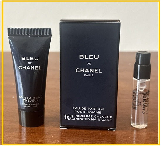 CHANEL 香奈兒蔚藍香水護髮小樣套裝 BLEU DE CHANEL POUR HOMME EDP HAIR CARE DUO SET