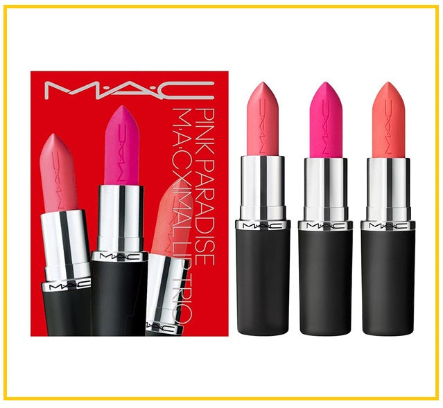 MAC 魅可粉紅樂園大子彈頭唇膏三支套裝 MACXIMAL PINK PARADISE LIPSTICK TRIO DUO SET