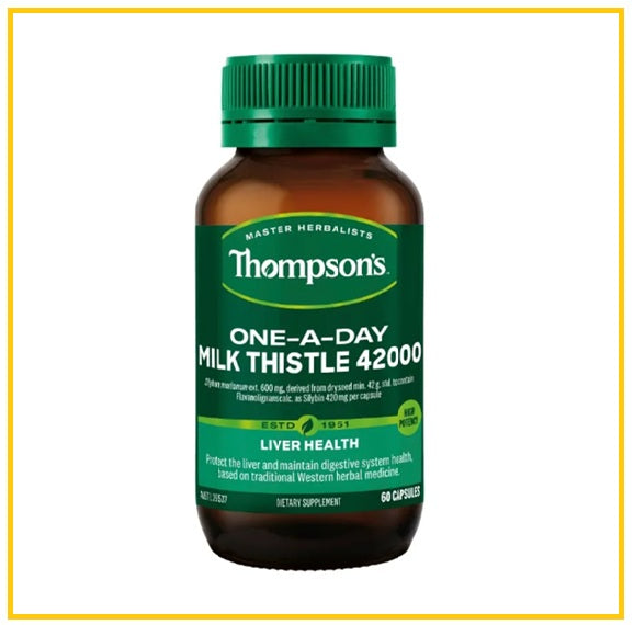 THOMPSON'S 湯普森奶薊草護肝膠囊60粒 MILK THISTLE 42000 LIVER HEALTH 60 CAPSULES