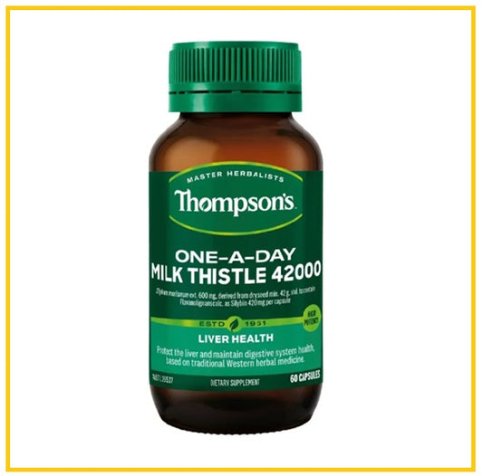 THOMPSON'S 湯普森奶薊草護肝膠囊60粒 MILK THISTLE 42000 LIVER HEALTH 60 CAPSULES