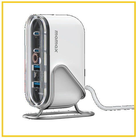 MOMAX 四輸出桌面充電器 1-CHARGE FLOW 4-PORT GAN CHARGER 80W UM53UKW