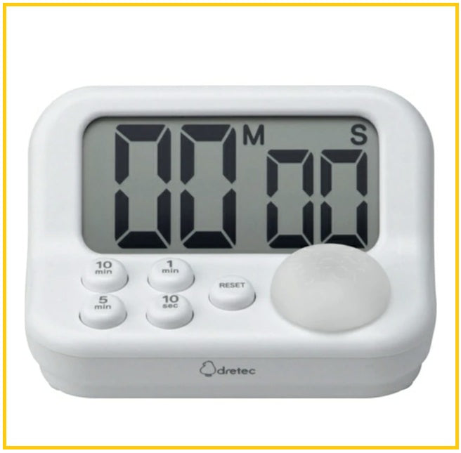 DRETEC Enhances Learning Timer WHITE FOCUSES LEARNING TIMER DIGITAL CLOCK T-593WT