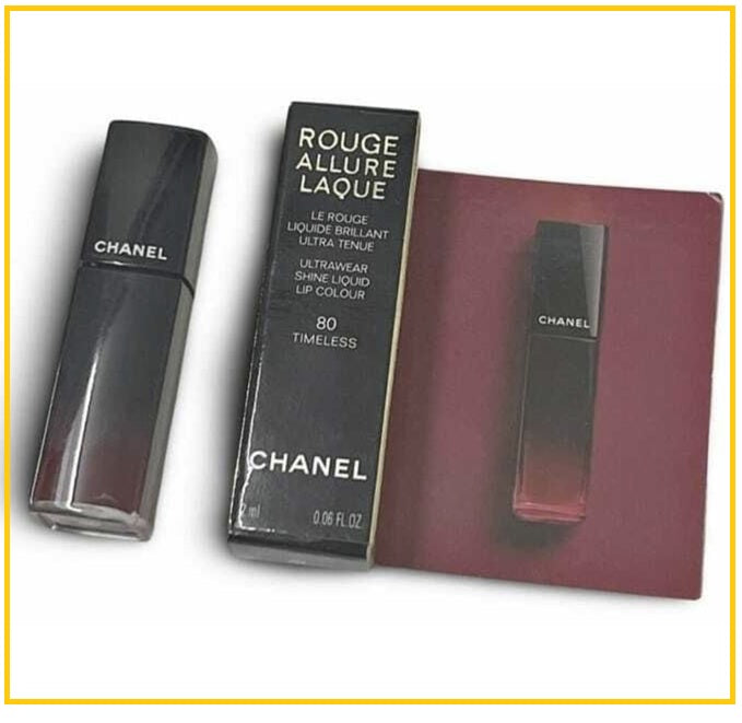 CHANEL 香奈兒絲絨唇釉小樣 ROUGE ALLURE LAQUE ULTRAWEAR SHINE LIQUID LIP #80 TIMELESS 2ML