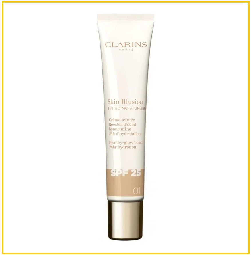 CLARINS 嬌韻詩透亮煥膚色保濕霜 SKIN ILLUSION TINTED MOISTURIZER SPF25 #01 40ML