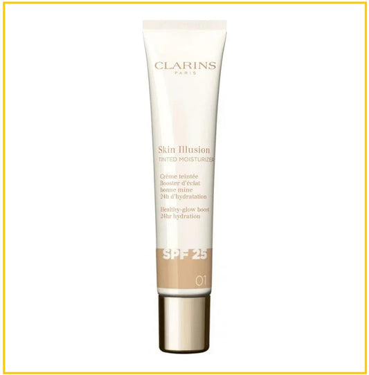 CLARINS 嬌韻詩透亮煥膚色保濕霜 SKIN ILLUSION TINTED MOISTURIZER SPF25 #01 40ML
