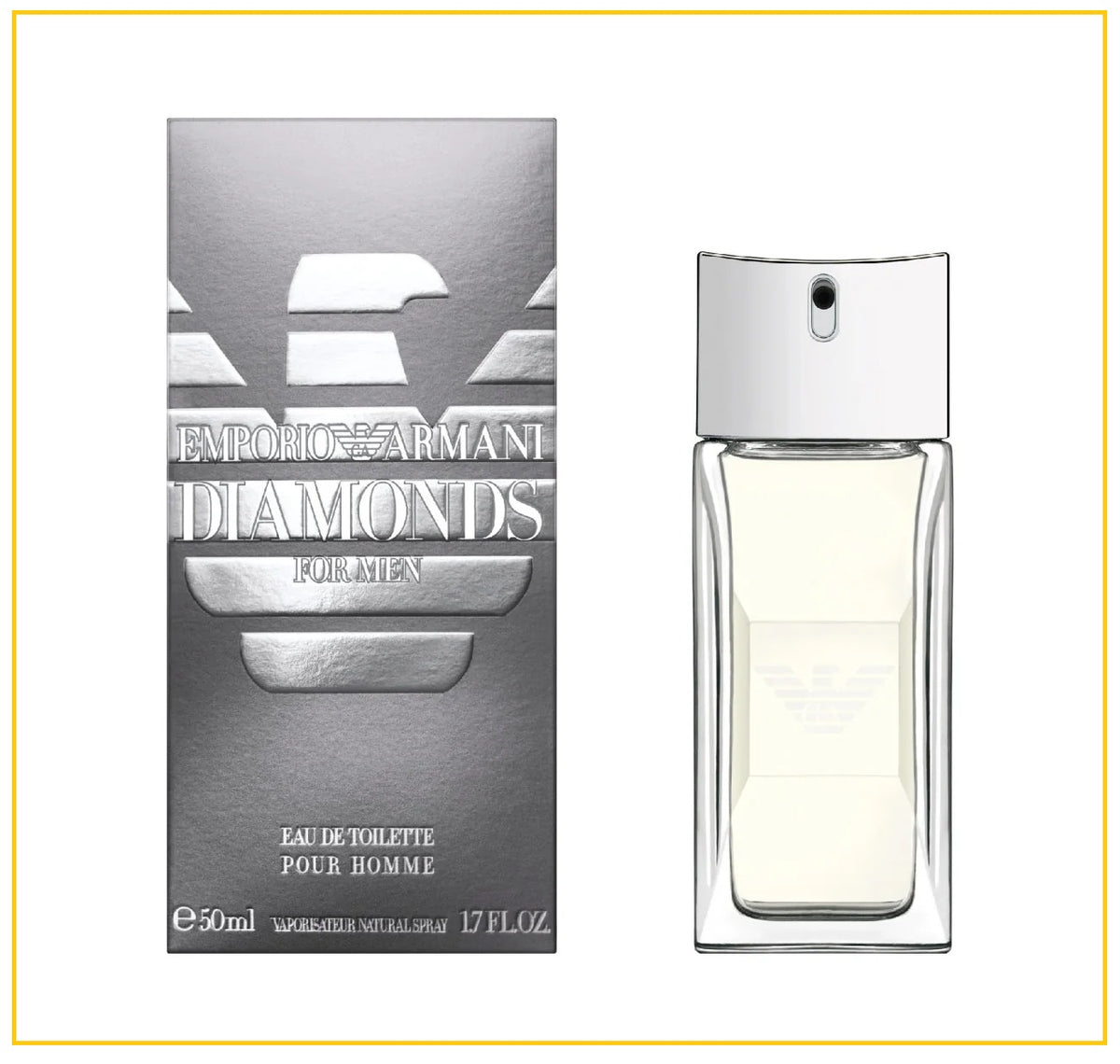 GIORGIO ARMANI 阿瑪尼珍鑽男士淡香水 EMPORIO DIAMONDS FOR MEN EDT 50ML
