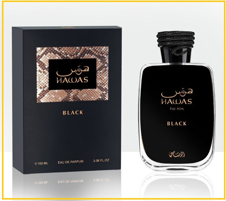 RASASI HAWAS 拉莎斯哈瓦斯黑色版濃香水 BLACK FOR MEN EDP 100ML