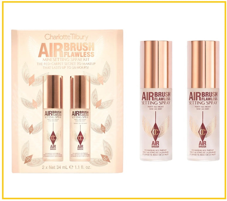 CHARLOTTE TILBURY 夏洛特限定定妝噴霧兩支套裝裝 CT AIRBRUSH FLAWLESS MINI SETTING SPRAY SET 34ML X2