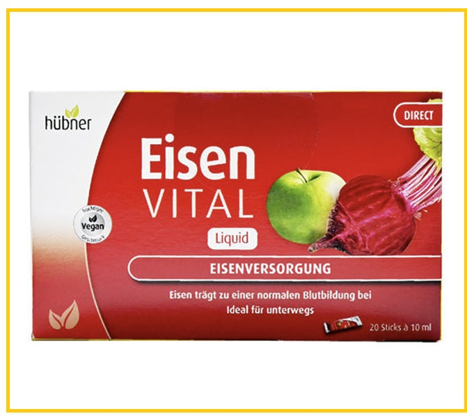 HUBNER EISEN 郝柏娜鐵元口服液20條 VITAL LIQUID DIRECT 10ML X20 STICKS