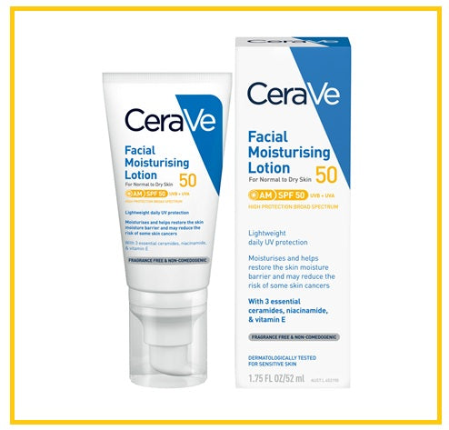 CERAVE 適樂膚臉部保濕防曬霜 FACIAL MOISTURISING LOTION SPF50 52ML