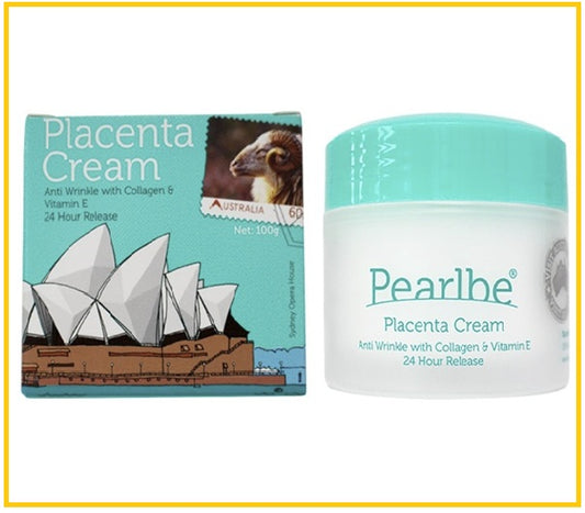 PEARLBE 含骨膠原VE雙重抗皺保濕綿羊油面霜 PLACENTA CREAM WITH COLLAGEN OPERA 100G