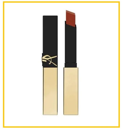 YVES SAINT LAURENT 聖羅蘭絕色時尚啞緻小金條口紅唇膏 YSL ROUGE PUR COUTURE THE SLIM LEATHER MATTE LIPSTICK #1966 / #1977 / #21 / #23 / #28 2.2G