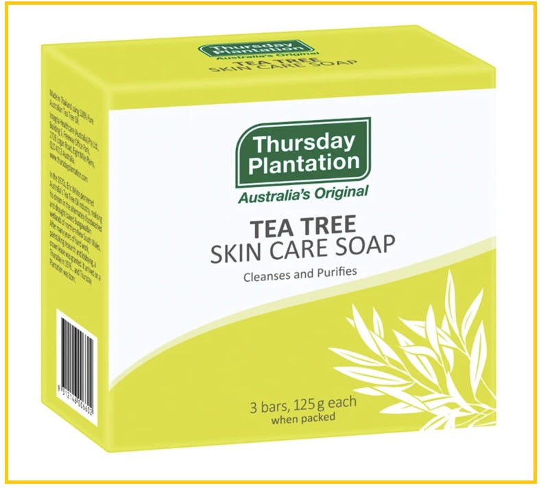 THURSDAY PLANTATION 星期四茶樹油香皂 TEA TREE SOAP BARS 125G X3