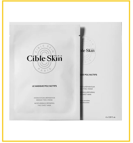 CIBLE SKIN 悉源地保濕修復全效面膜6片裝 LE MASQUE POLYACTIFS 6PCS