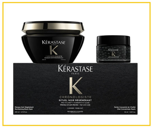 KERASTASE 卡詩黑鑽髮膜精華液兩件套裝 CHRONOLOGISTE RITUEL NOIR REGENERANT DUO SET