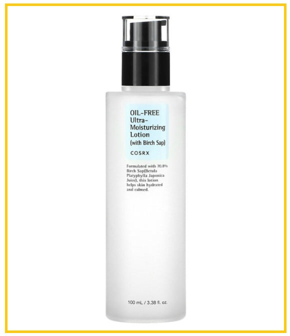 COSRX 白樺樹液無油舒緩極致保濕乳液 OIL FREE ULTRA MOISTURIZING LOTION WITH BIRCH SAP 100ML
