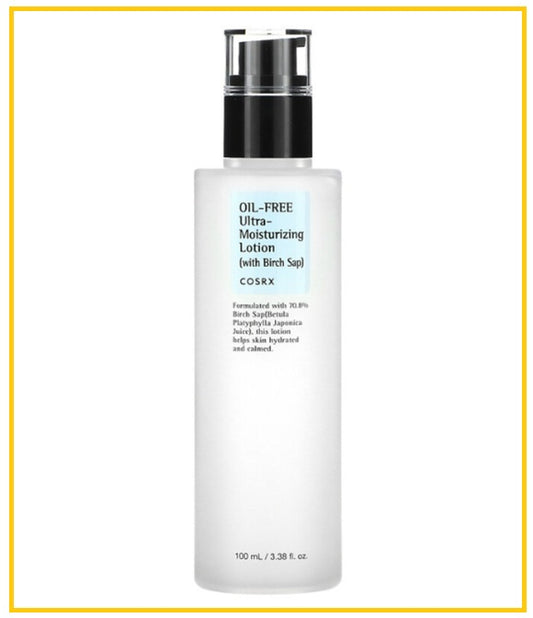 COSRX 白樺樹液無油舒緩極致保濕乳液 OIL FREE ULTRA MOISTURIZING LOTION WITH BIRCH SAP 100ML