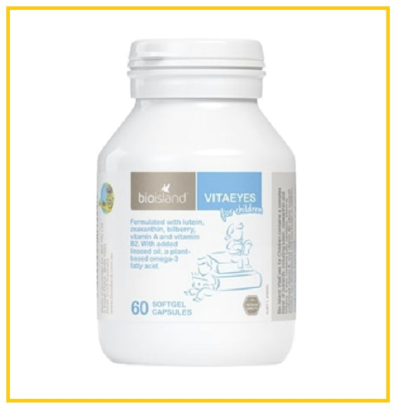 BIOISLAND 澳洲佰澳朗德兒童葉黃素護眼60粒 VITAEYES FOR CHILDREN 60 SOFTGEL CAPSULES