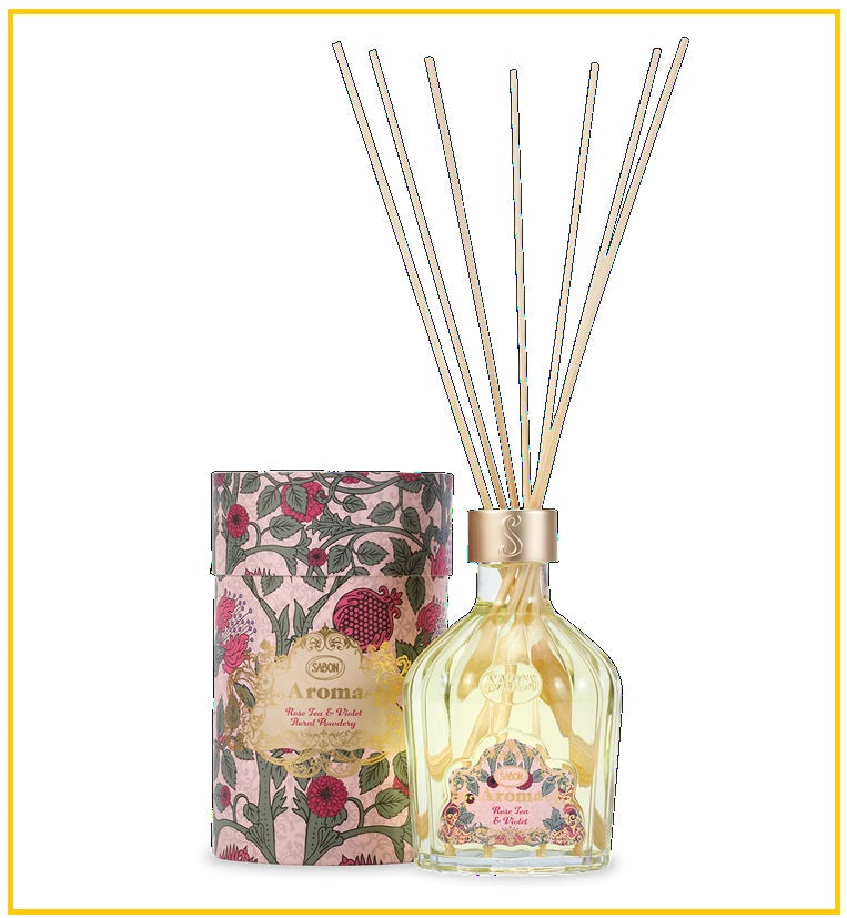 SABON 玫瑰茶與紫羅蘭室內香氛香薰 HOME AROMA REED DIFFUSER ROSE TEA & VIOLET 245ML