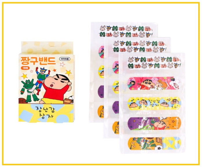 CRAYON 蠟筆小新卡通圖案膠布創可貼15片 BANDAID BANDAGES 15 PIECES