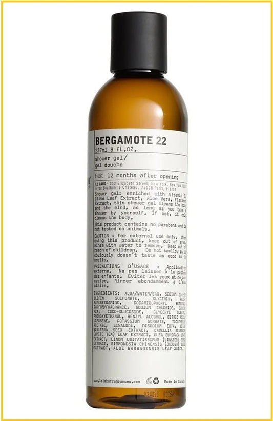 LE LABO BERGAMOTE 22 SHOWER GEL 237ML