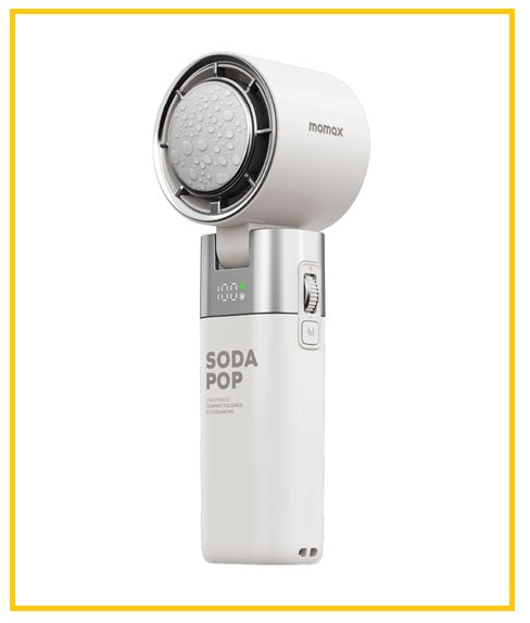 MOMAX 輕巧摺疊式冰敷風扇 1° GO FREEZE COMPACT FOLDABLE ICY COOLING FAN #WHITE / #GREEN IF21