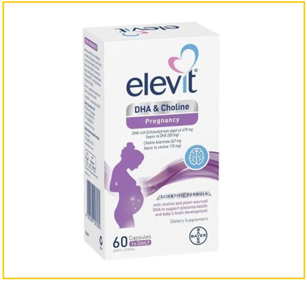 BAYER 拜耳愛樂維孕婦DHA哺乳期營養片60粒 ELEVIT DHA AND CHOLINE 60 CAPSULES