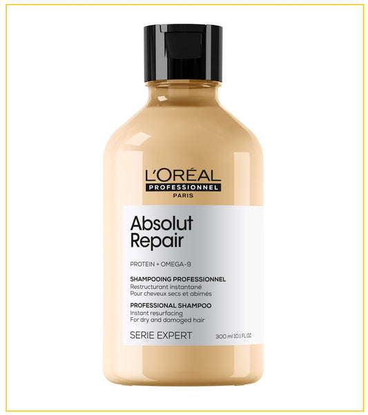 L'OREAL PROFESSIONNEL 歐萊雅絕對修復蛋白質洗髮露 ABSOLUT REPAIR SHAMPOO FOR DRY AND DAMAGED HAIR 300ML