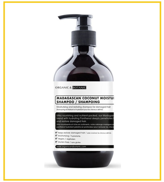 ORGANIC & BOTANIC MADAGASCAN COCONUT MOISTURISING SHAMPOO 500ML