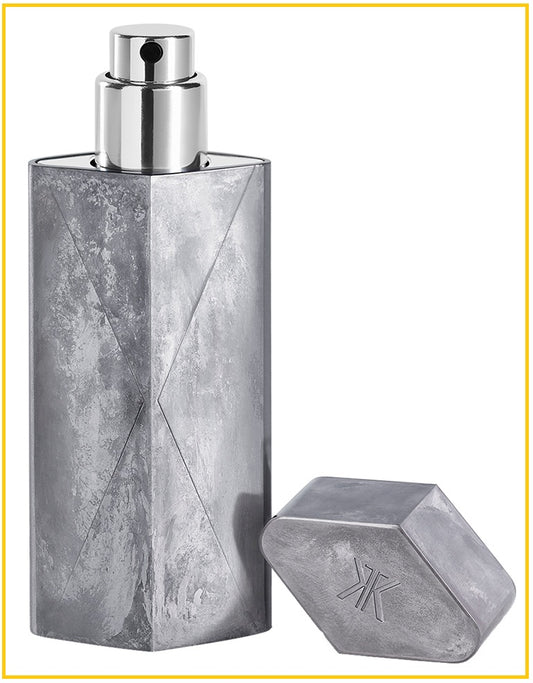 MAISON FRANCIS KURKDJIAN Luxury Perfume Travel Bottle, Silver MFK GLOBE TROTTER ZINC EDITION TRAVEL CASE 11ML