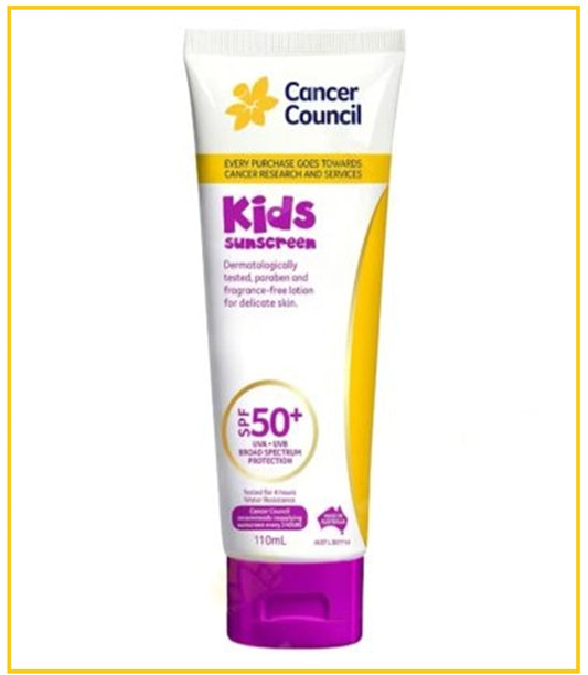 CANCER COUNCIL AUSTRALIA CHILDREN'S SUNSCREEN LOTION SPF50+ 110ML
