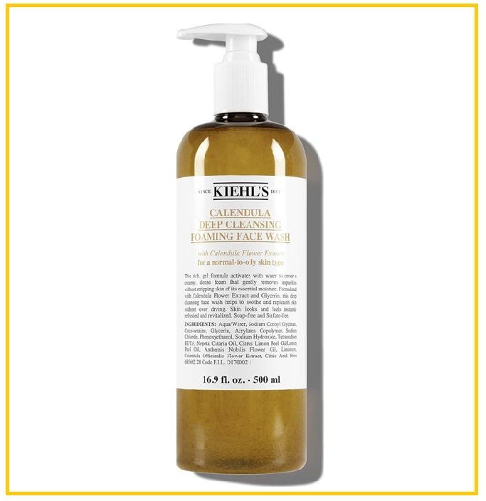 KIEHL'S 科顏氏金盞花洗面乳 KIEHLS CALENDULA DEEP CLEANSING FOAMING FACE WASH 500ML
