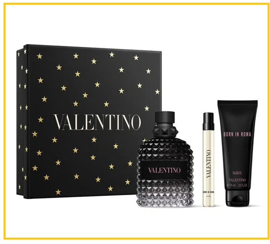 VALENTINO 華倫天奴機車騎士三件套裝 GARAVANI MEN'S UOMO BORN IN ROMA GIFT DUO SET